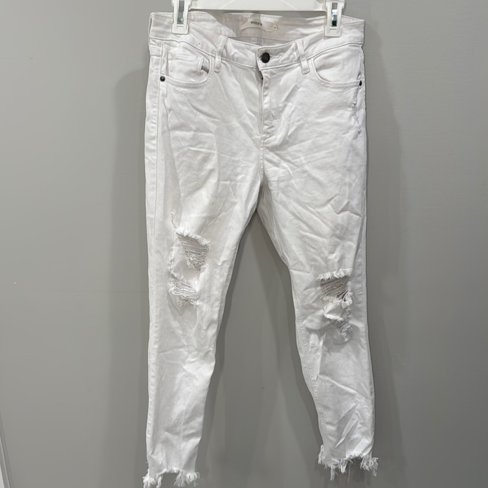 White Distressed Jeans